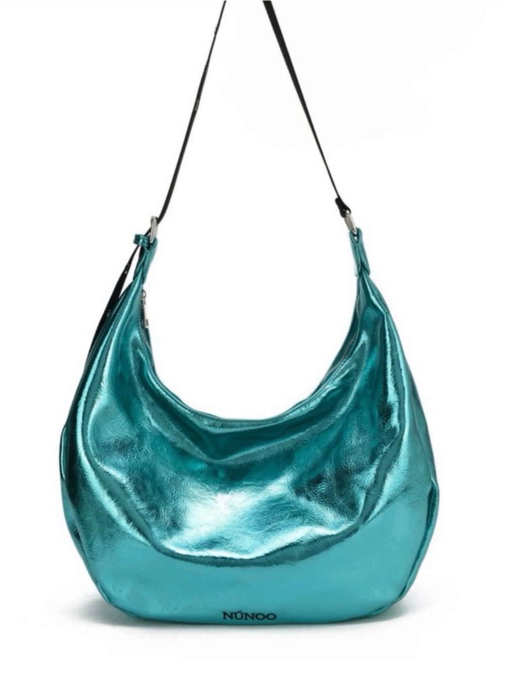 NUNOO • Stella Recycled Metallic Hobo Shoulder. Crossbody Bag